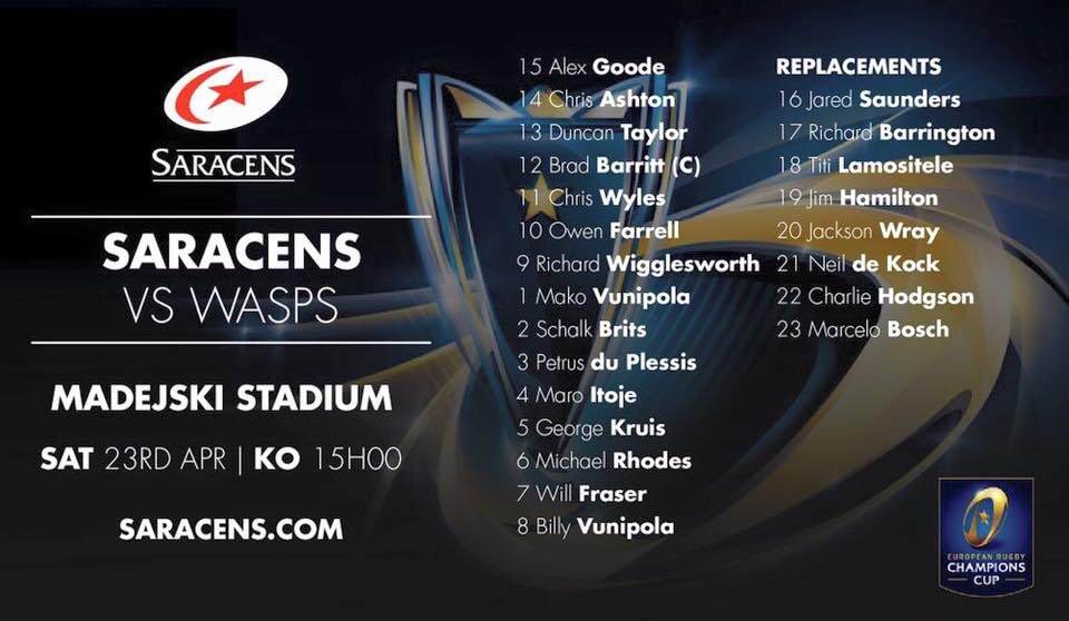 sarriessupport's tweet photo. @Saracens Come on You Sarrriieeessss!!!! Strong squad💪🏻🏉⚫️🔴!!!! #wolfpack #allezlesnoirs https://t.co/OHwH5Mr9uq
