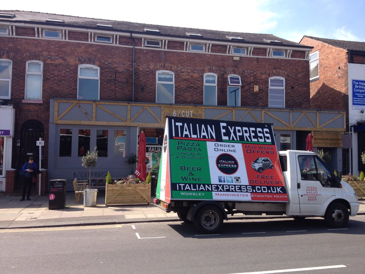 When <a href="/italianexpress_/">ITALIAN EXPRESS</a>  parks outside your pizza restaurant! Classy marketing 👍