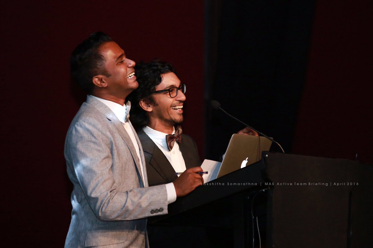 asankasahabandu's tweet photo. We presented our segment of #Sustainability at the #MASActive Awards , hope you guys had fun, we sure did 😂 https://t.co/oavb9zaBQe