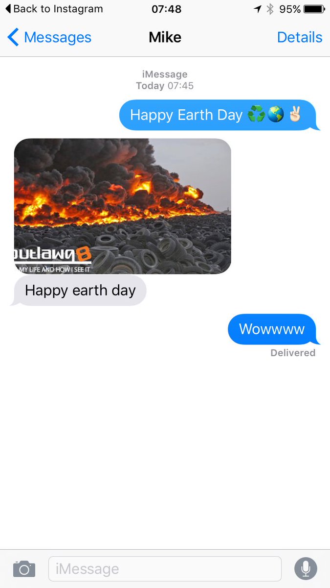 KEWags13's tweet photo. #broholeproblems Happy Earth day! https://t.co/N9zy8c2jVe