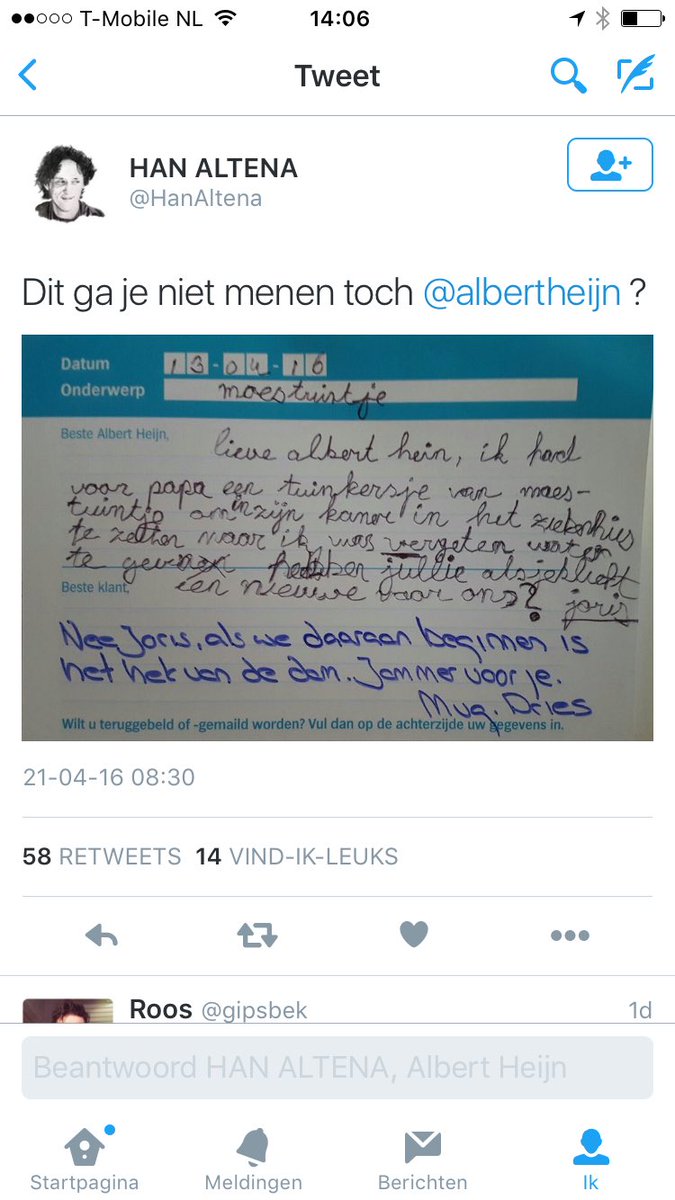 Verwonderster's tweet photo. Help @albertheijn Joris vinden #FindingJoris #MoestuinvoorJoris https://t.co/WnpE2XOi2G