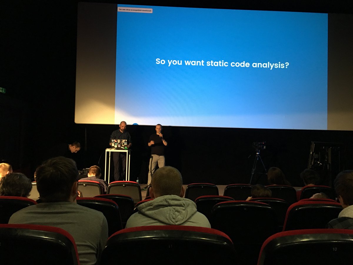 ⚡ flash talk time #mceconf ⚡ <a href="/bartekzdanowski/">Bartek Zdanowski</a> and <a href="/pjagielski/">Piotr Jagielski</a> are pitching <a href="/SputnikCI/">Sputnik CI</a> from @TouK_pl