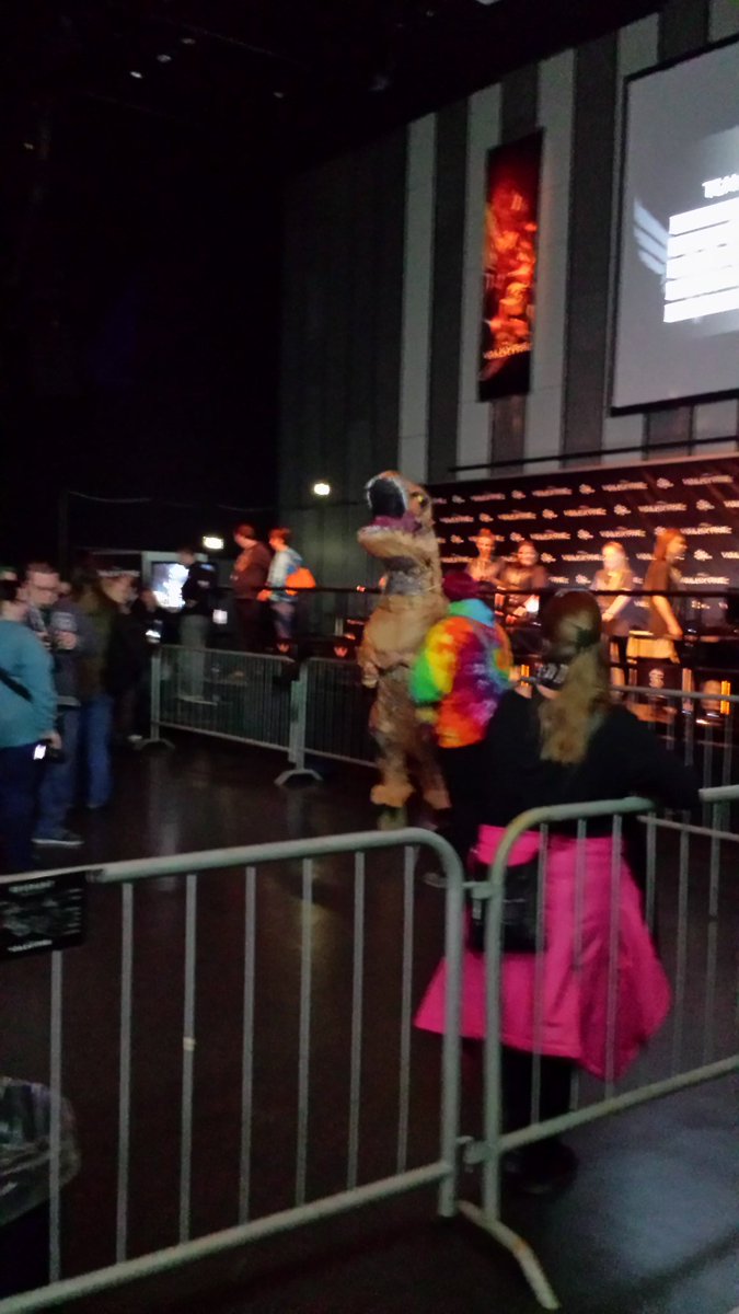Upset he couldn't fit the #oculus on.  Tiny arms fail.  #evefanfest #EVEValkyrie