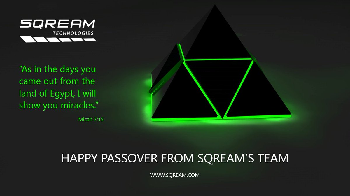 SQreamTech's tweet image. Happy Passover from @SQreamTech ! http:hubs.ly/H02Km5Z0   #fastbigdata #bigdata #analytics #GPU #cloud #data