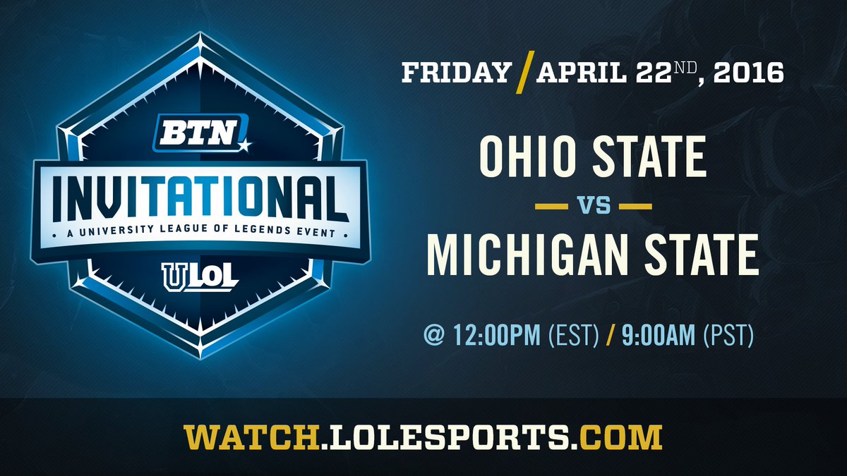 Less than one hour to go before the Big Ten Invitational goes live from #PAXEast2016! | #uLoLonBTN