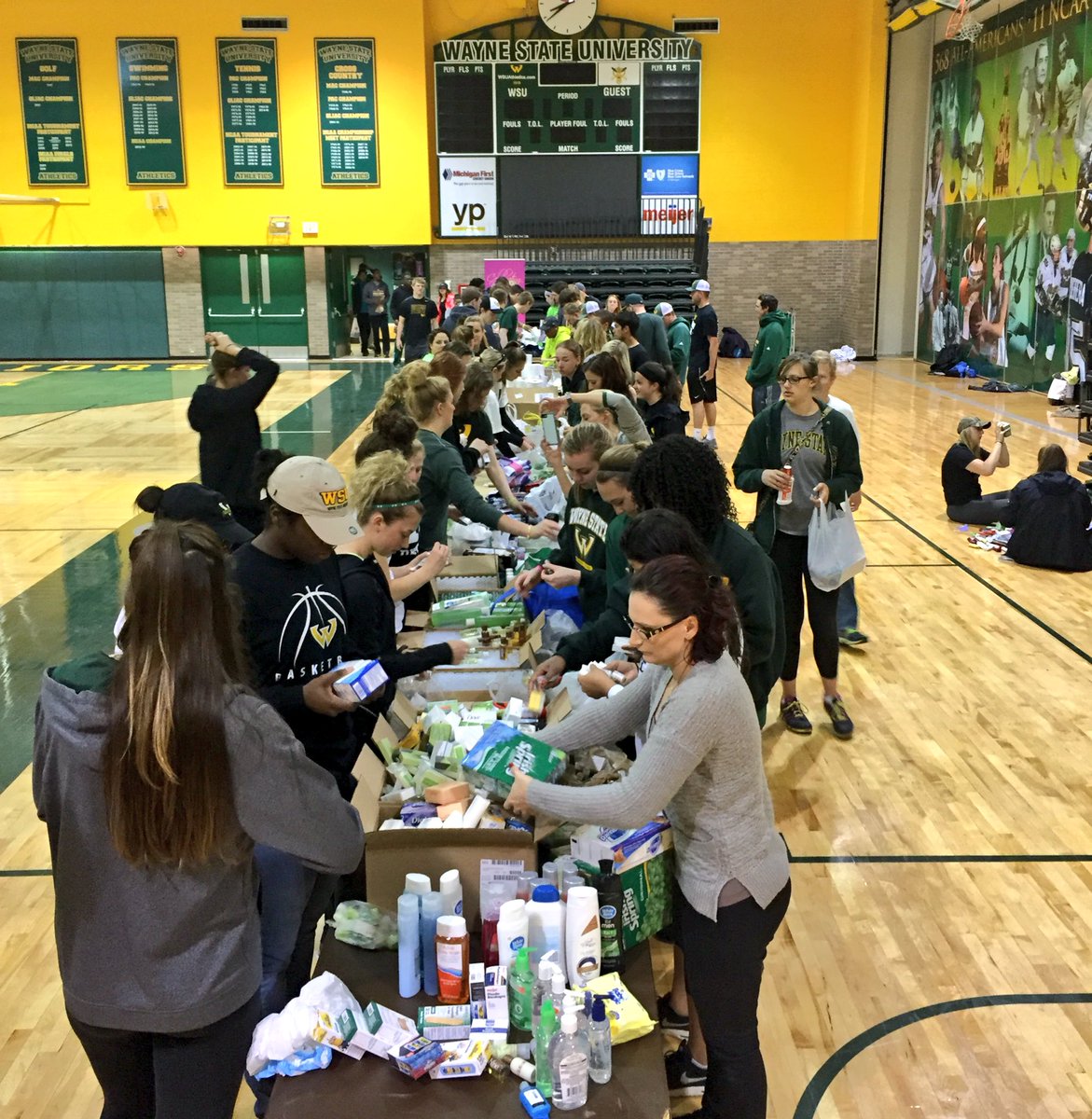 waynestwarriors's tweet photo. Our student-athletes are already hard at work! #BasicNeedsDrive https://t.co/ykE3FU1HOF