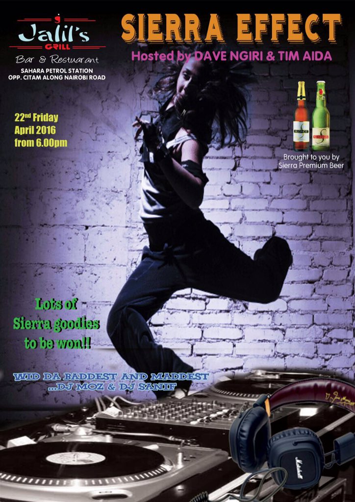 MozDeejay's tweet photo. #SIERRAEFFECT this Friday @jalilsgrill @ngiri40 Lots of Surprises n give aways Don't Miss Out @MozDeejay https://t.co/lD54nmu7UC