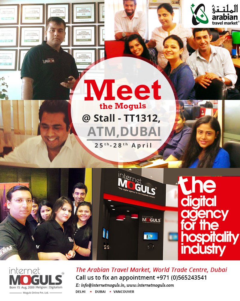 internetmoguls's tweet photo. Meet the Moguls team at Arabian Travel Market at Dubai World Trade Centre. ! Join us on 25th and 28th April !! https://t.co/qEKOvYE5gZ