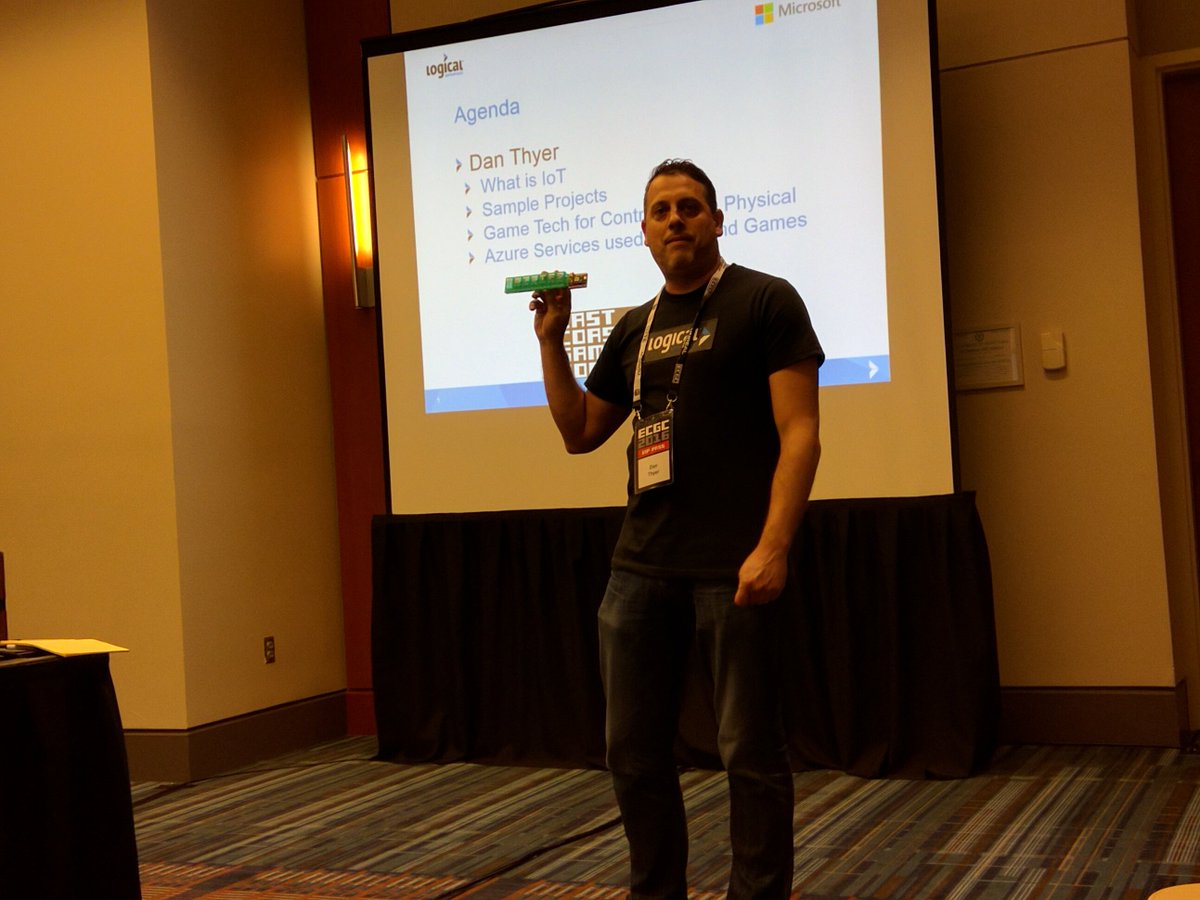 LogicalDan's tweet image. Great time speaking at @ecgconf about #IoT! Use game tech to control the physical! #KinectForWindows #AzureIoTSuite