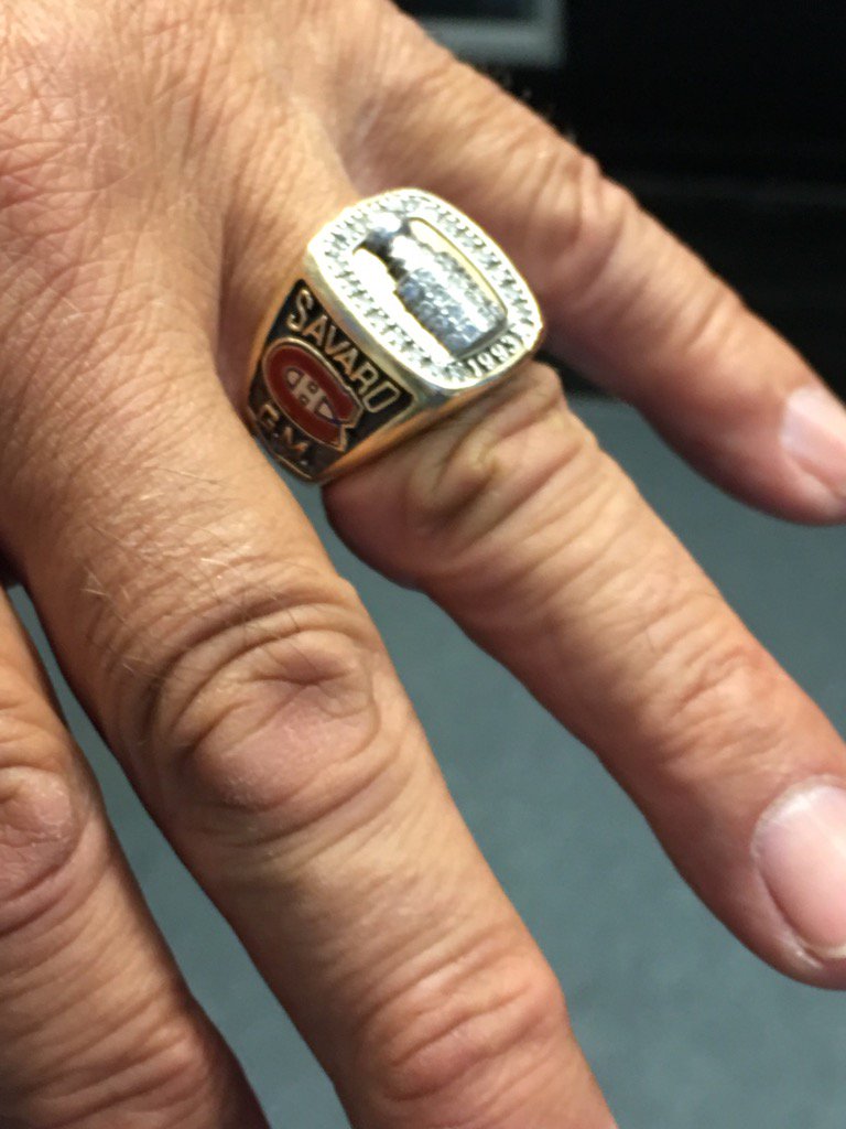 leisamontreal's tweet photo. We talked to Serge Savard about @TeamCanada1972 #summitseries72 &amp; convinced him to give @talaradam &amp; I each a ring! https://t.co/YsYYYgM8M3