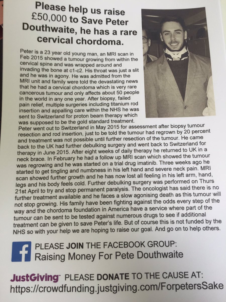 RiaJW_'s tweet photo. Come on! Spare yourself a luxury for one day and save this amazing young mans life! #ForPetersSake ❤️ https://t.co/FRbippdON9