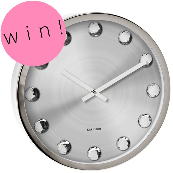 redcandyuk's tweet image. ★FLASH COMPETITION★ #Win this bling-tastic Karlsson Big Diamond Wall Clock worth £84! 💗 ENDS MONDAY! Follow &amp;amp; RT!