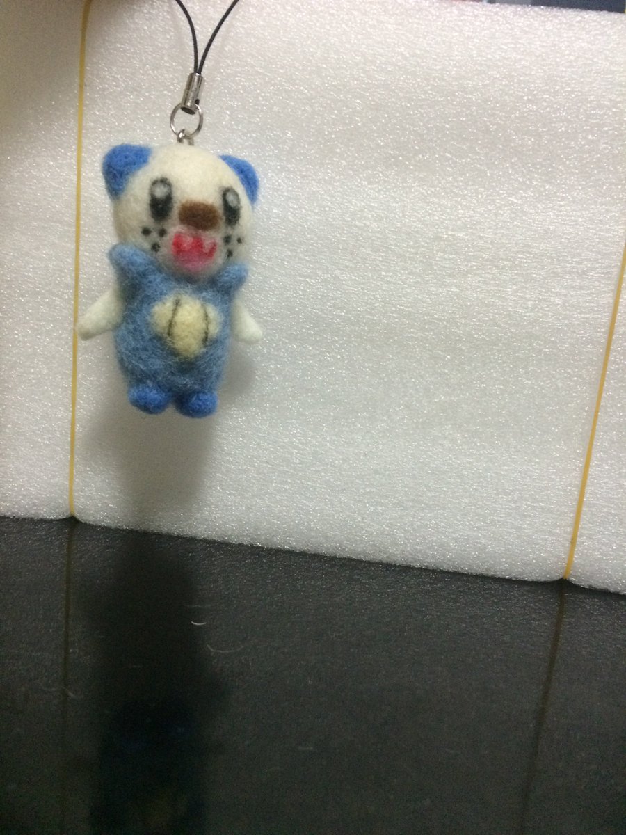 クロネ 初心者羊毛フェルト バイトの先輩の誕生日プレゼントにミジュマル作りました ๑ ๑ ミジュマルが好きだそうで E 羊毛フェルト ポケモン ミジュマル