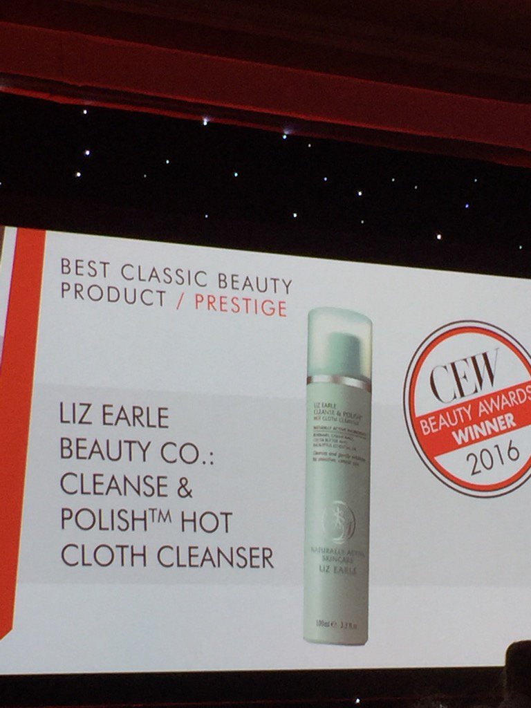 Well deserved <a href="/lizearle/">Liz Earle Beauty Co.</a> for best classic product.