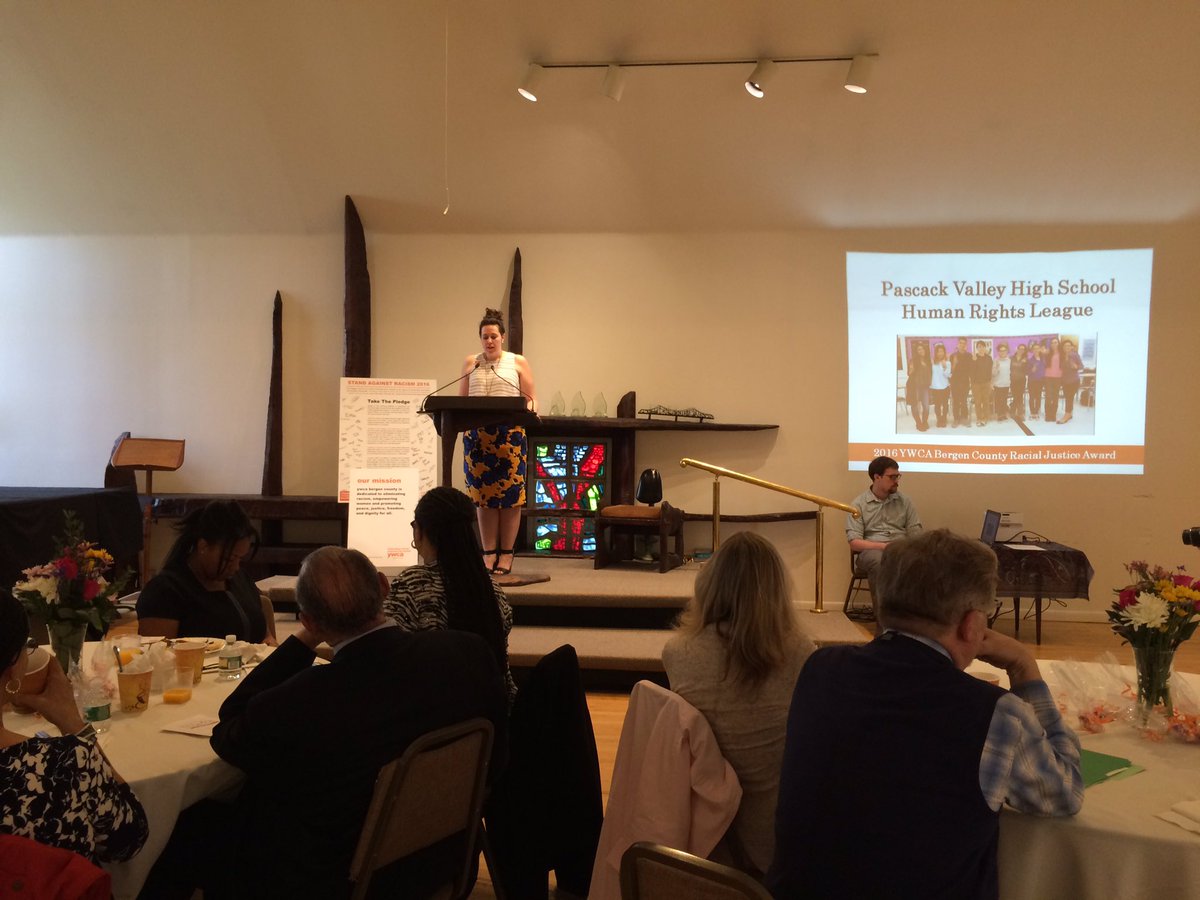 ywcannj's tweet photo. .@smp_emery presents #PascackValley HS #HumanRights League with 2016 @YWBergen #RacialJustice Award! #PeaceInPV https://t.co/eo1n8MVTZj