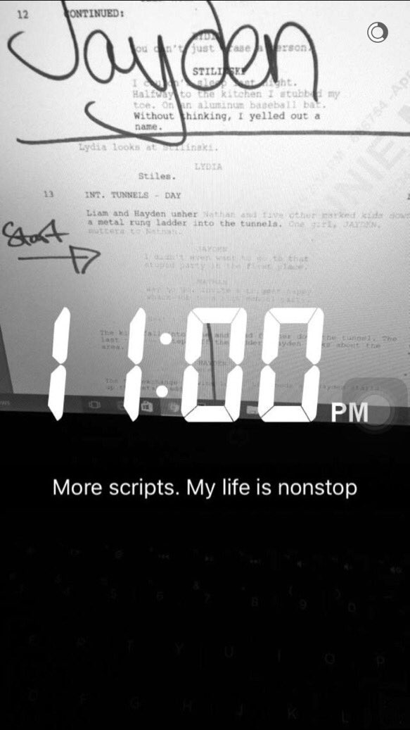 Stydia News On Twitter Picture Script From Teen Wolf Season 6 Via Jeanx On Snapchat Was Quickly Deleted After Posted