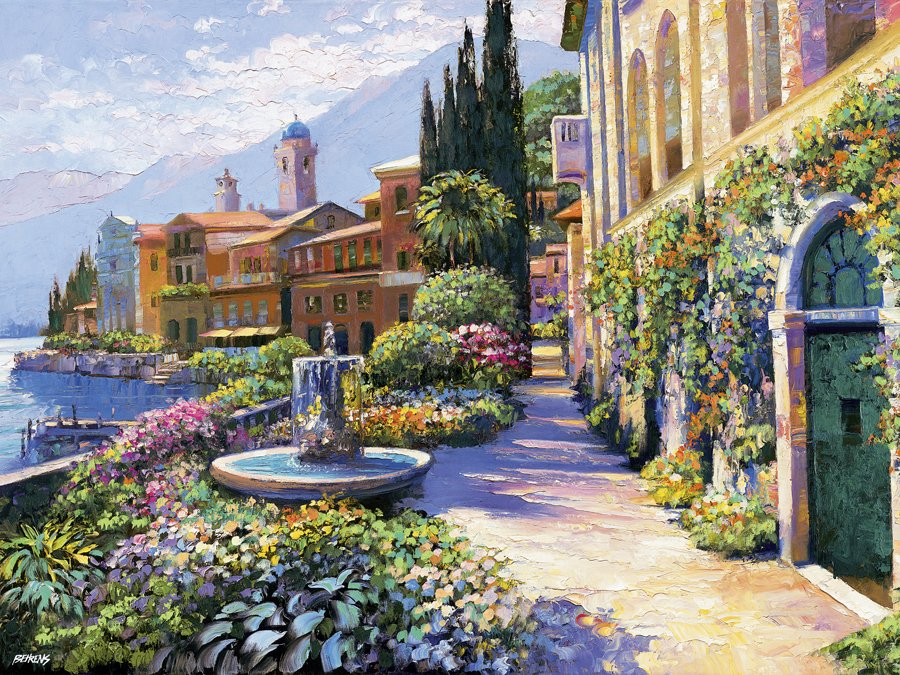 Howard Behrens 'Along Lake Como'