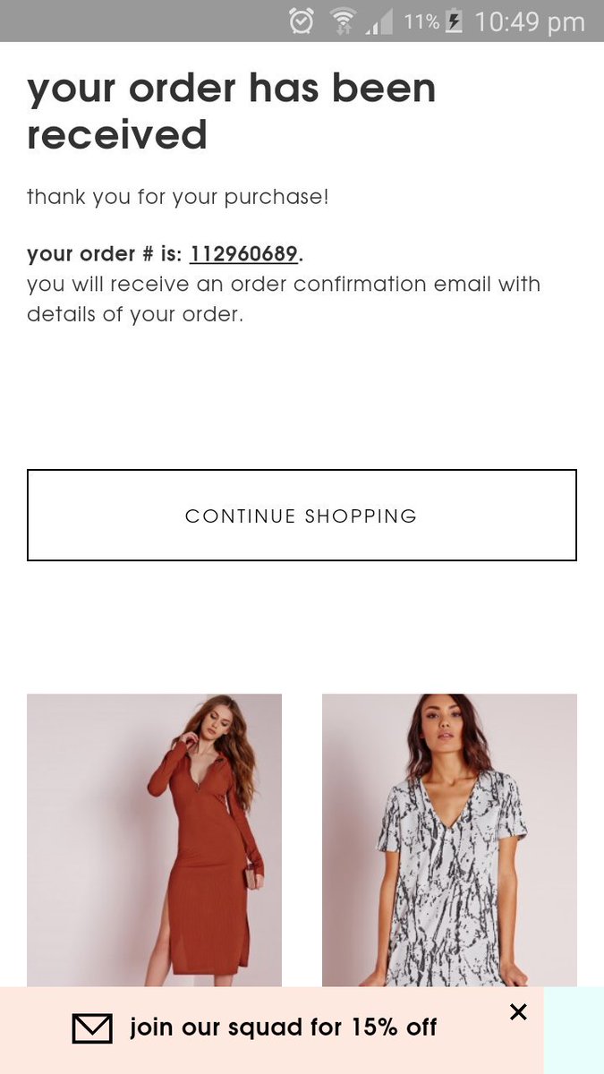FarrahOG's tweet photo. Ordered next day delivery @Missguided_help  asked for size 12 dress and get given the wrong size and wrong dress https://t.co/3dWrSeO9CO
