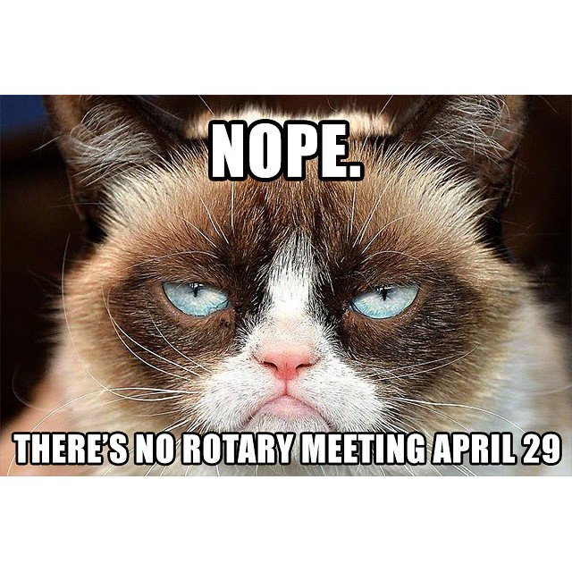 We're back to our regularly scheduled meetings Friday May 6