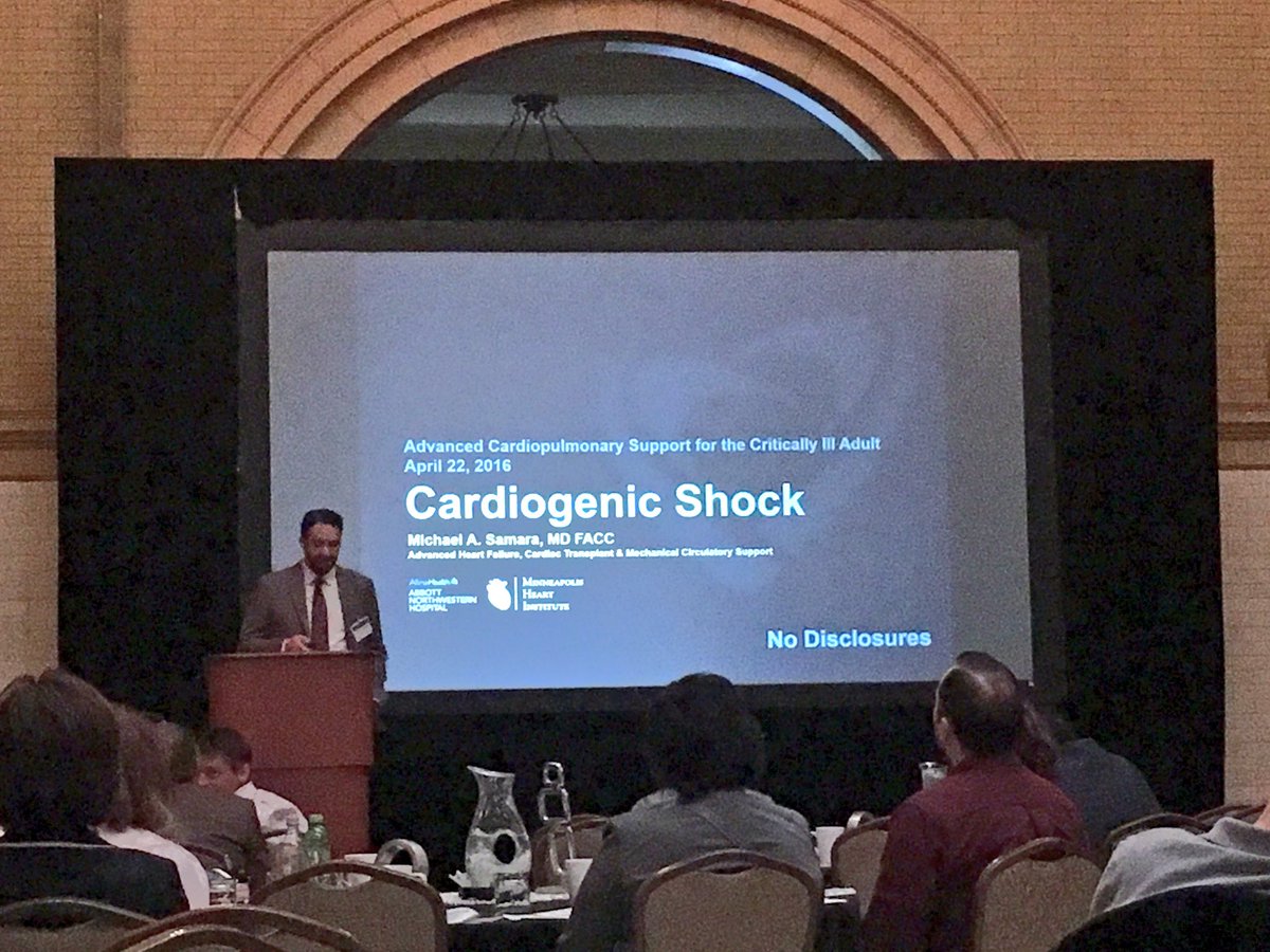Now Dr Michael Samara on Cardiogenic Shock <a href="/MHIF_Heart/">Minneapolis Heart Institute Foundation</a> @MHIF_Research <a href="/AbbottHospital/">Abbott Northwestern</a> #ECMO