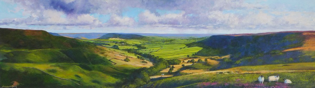 JamesMcgairyart's tweet photo. 'Painting the Moors' exhibition at NYMNP centre Sutton Bank @northyorkmoors on @letouryorkshire route https://t.co/Batvk7Qk4X