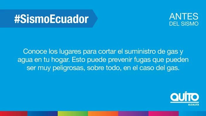 MunicipioQuito's tweet photo. ¡ATENCIÓN! Revisa estas importantes recomendaciones de prevención ANTES de un sismo 👇 https://t.co/sv1NOUx3tH