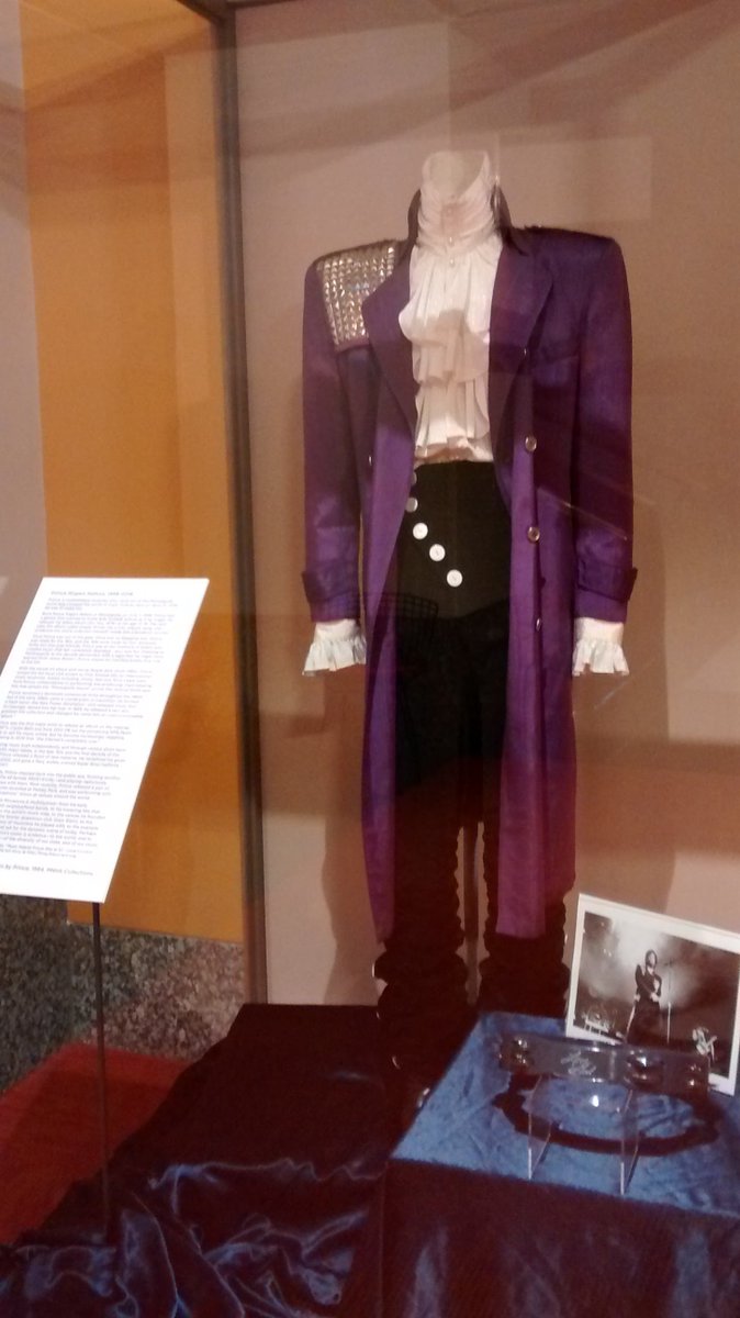 The team at <a href="/mnhs/">Minnesota Historical Society</a> put together a wonderful display honoring #Prince. Outfit worn in #PurpleRain. #mnprincememories