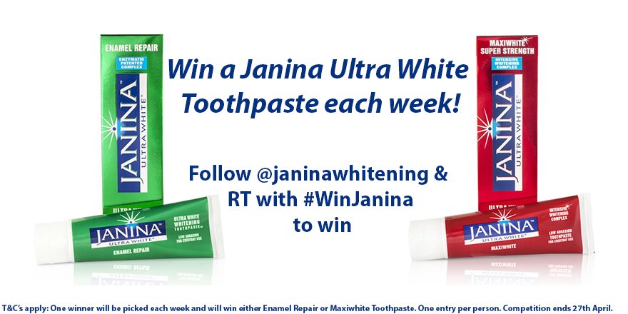 Janinawhitening's tweet photo. Happy #FreebieFriday! Last week to win a Janina toothpaste, just follow &amp; RT with #WinJanina to enter. https://t.co/YFqwza9F4l