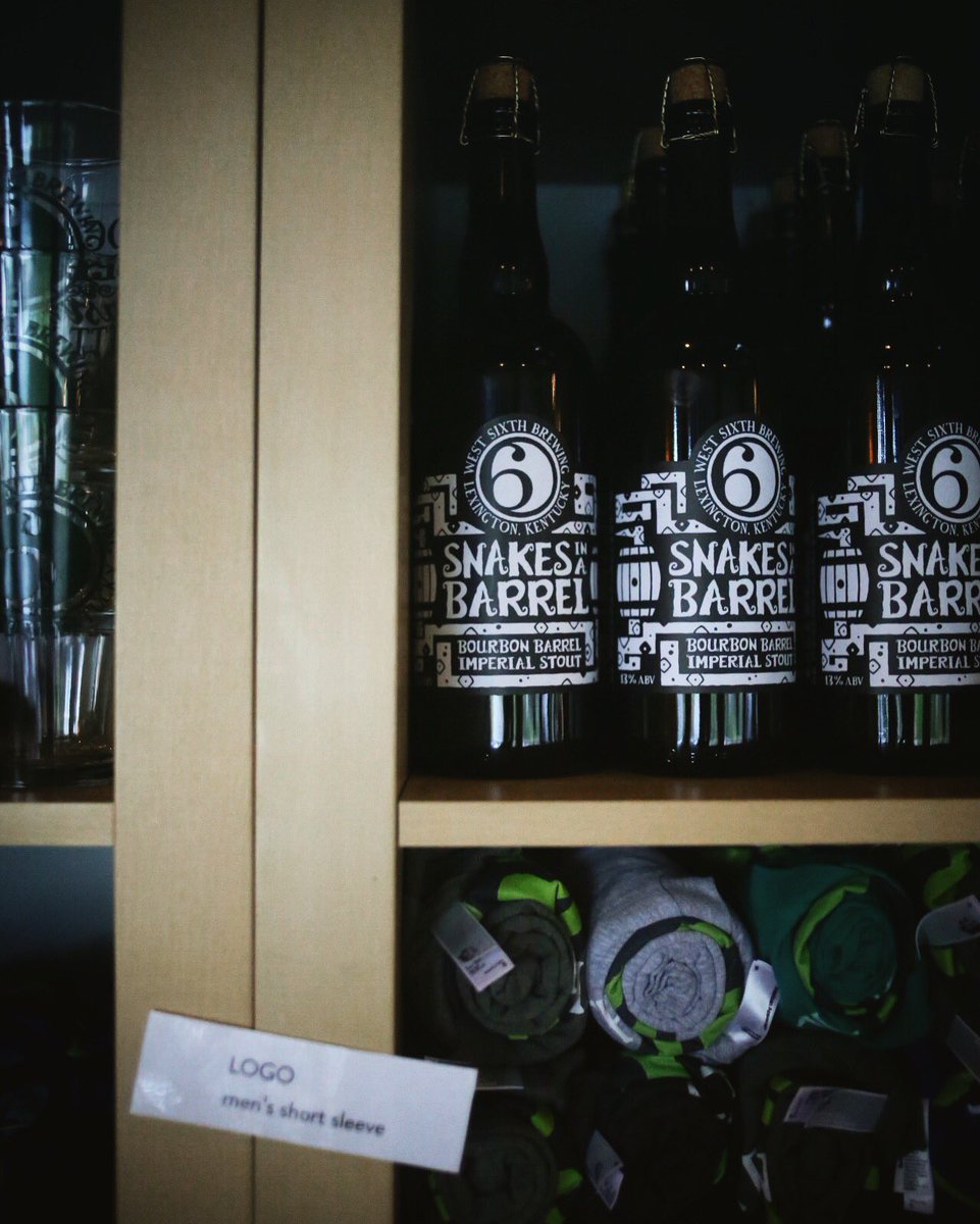 WestSixth's tweet photo. There's something lurking in the shadows of the shelf this morning... #snakesinabarrel https://t.co/QijfQ7yQqA