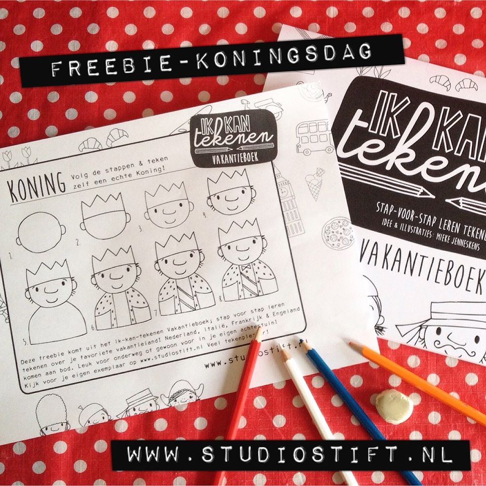 TEKENWEDSTRIJD Teken n #koning en win 't #ikkantekenen #vakantieboek! Meer info facebook.com/studiostift/po… #studiostift