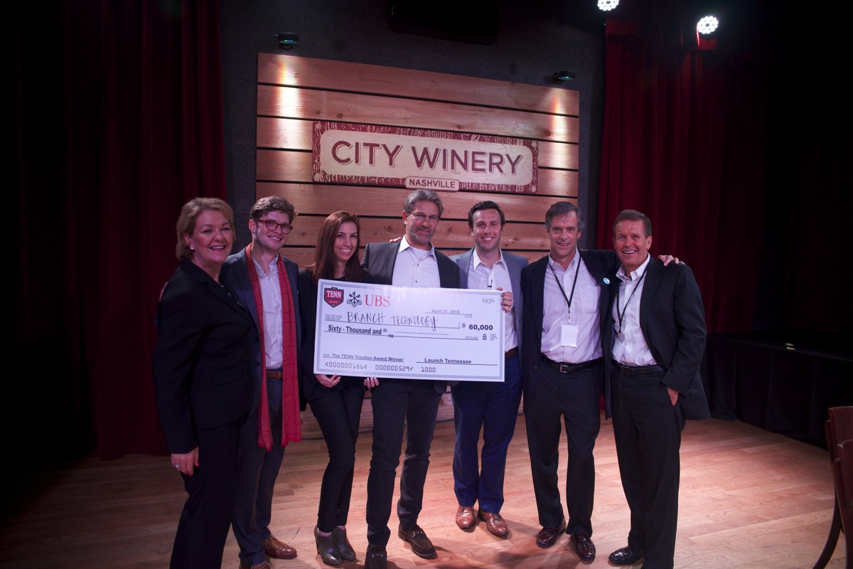 LaunchTN's tweet photo. ICYMI: Congrats to @BranchTechno for winning the traction award at last night's #TheTENN Finale! https://t.co/en7u7oRoKx