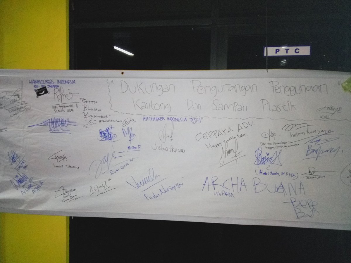 #06Aspala mendukung untuk pengurangan dan  penggunaan kantong plastik #SelamatkanBumiKita #EarthDay2016