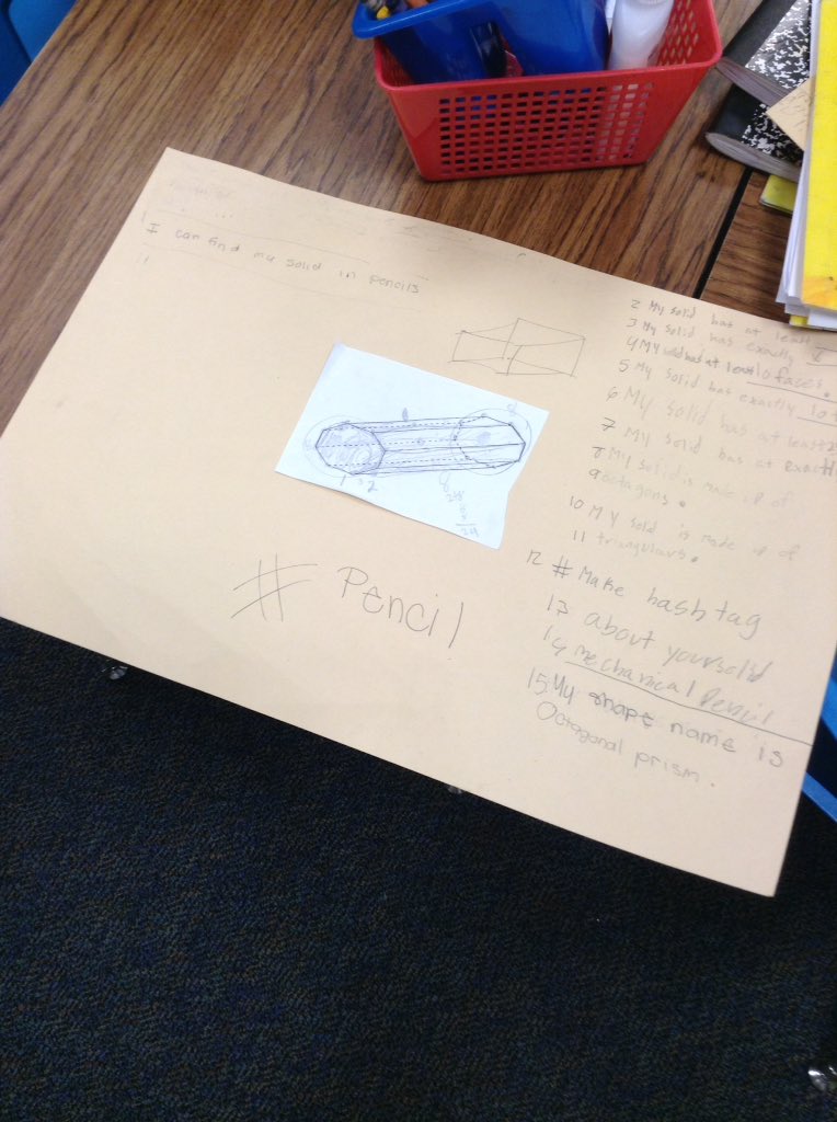 ArellanoTeach's tweet image. Using hashtags to describe our shapes #modernmath #3rdgraderocks @Schulzelearns