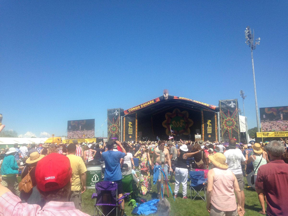 gregphilli's tweet image. It's so so so hard to see but Kermit Ruffins is tearin' up Purple  Rain