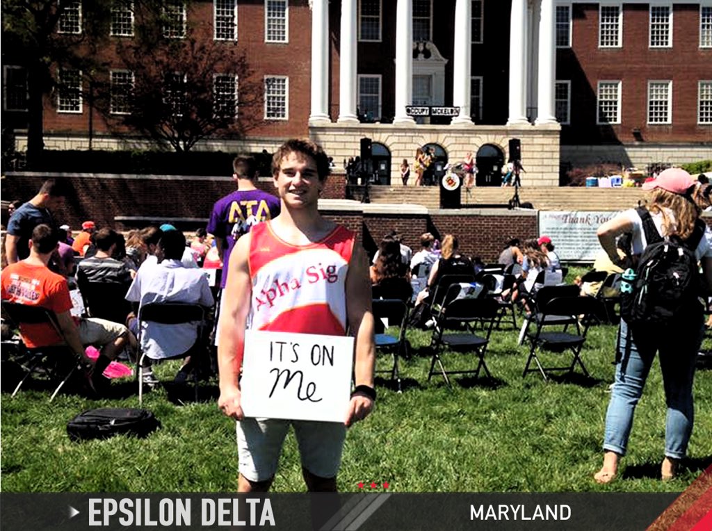 Alpha Sigma Phi (@alphasigs) on Twitter photo Kodiak Carb, Maryland '13, co-hosted 'Sit Down 2 Stand Up' at <a href="/UofMaryland/">Univ. of Maryland</a> to π sexual assault awareness! #AlphaSig Kodiak Carb, Maryland '13, co-hosted 'Sit Down 2 Stand Up' at <a href="/UofMaryland/">Univ. of Maryland</a> to π sexual assault awareness! #AlphaSig