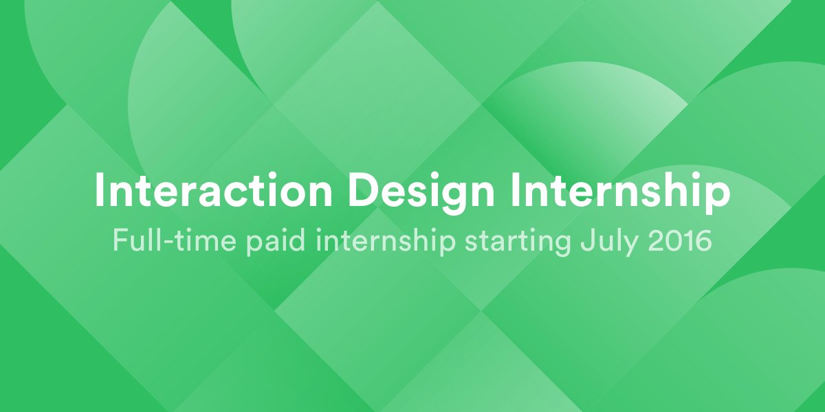 Fall internship: learn and practice interaction design and data visualization with us interactivethings.com/jobs/