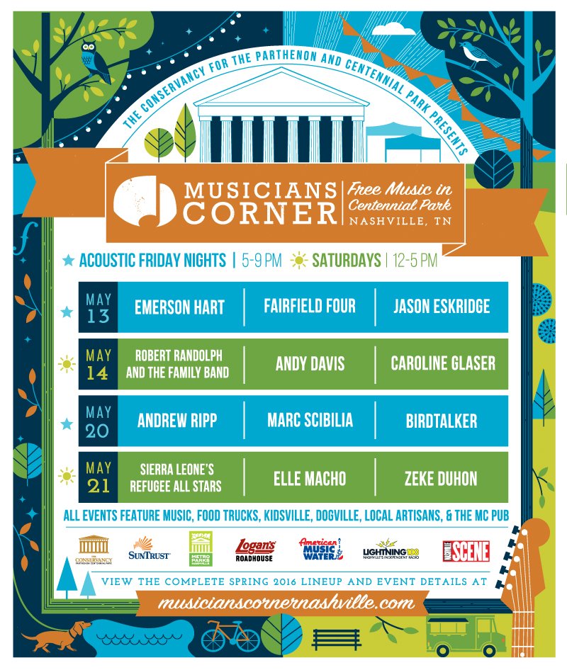 MusCornerNash's tweet image. We’re back in the park in three weeks with @rrtfb @emersonhart @andydavis @jasoneskridge @thefairfield4 &amp;amp; More