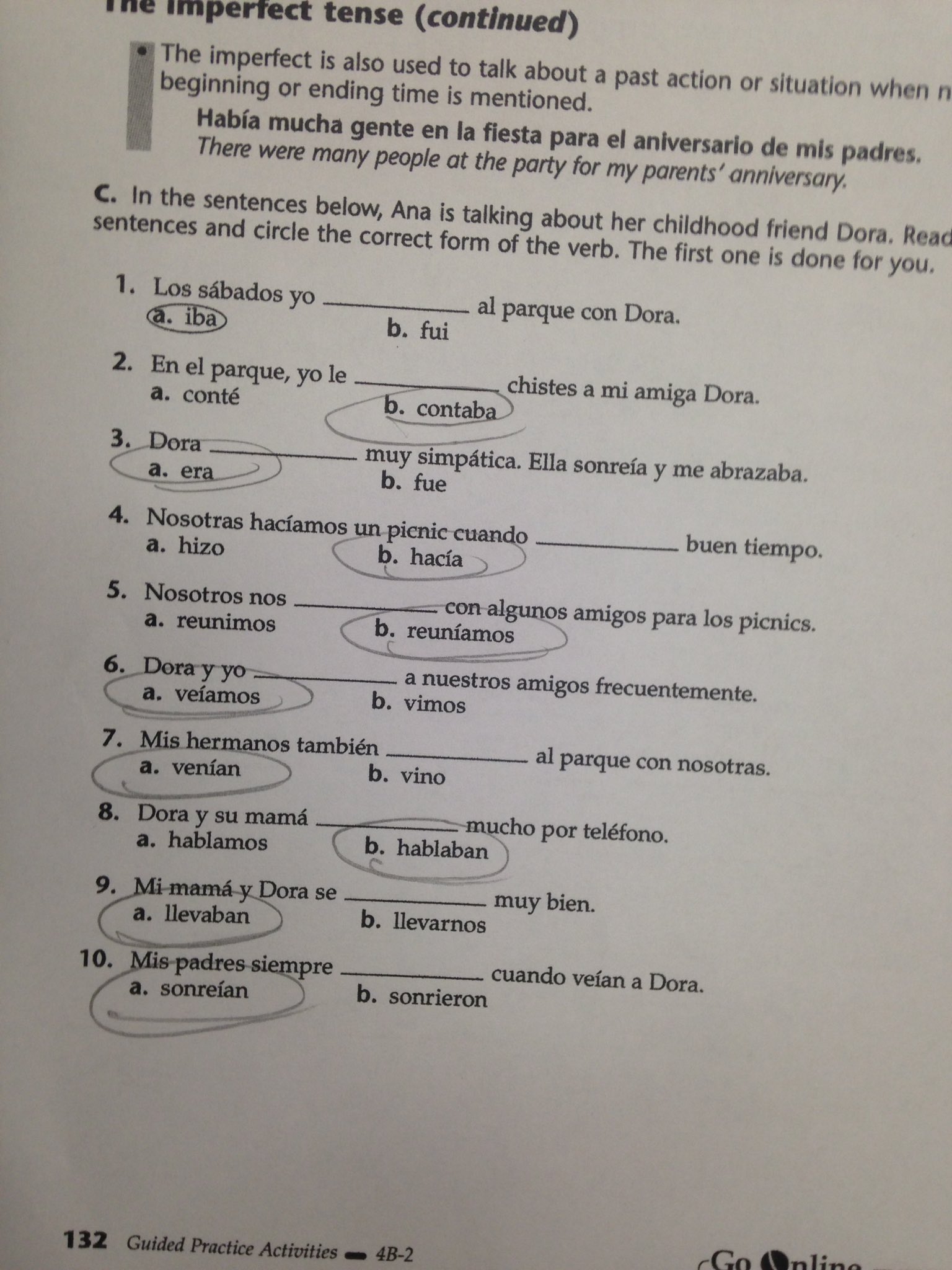 Stress Relief Spanish 2 Homework From Last Night