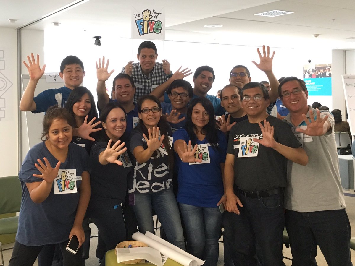 vivasje's tweet photo. Equipo 5 presente! #ThePowerOfFive #SomosTecnologia https://t.co/CrReqQJkob