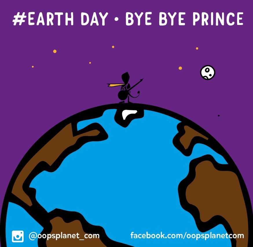oopsplanet_com's tweet image. #EarthDay #Prince play #PurpleRain #byebyePrince #PrinceRIP