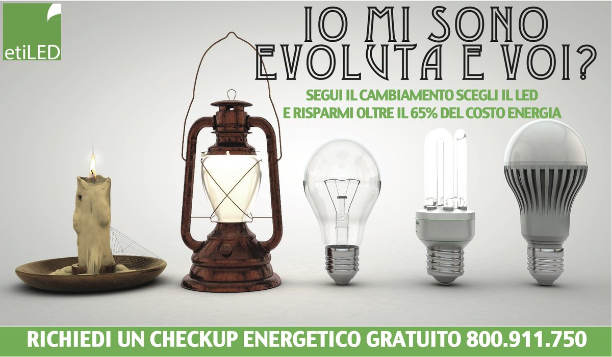 etiledsrl's tweet image. #EFFICIENZAENERGETICA #LUCILED #RISPARMIOENERGIA
#CHECKUPGRATUITO 800.911.750