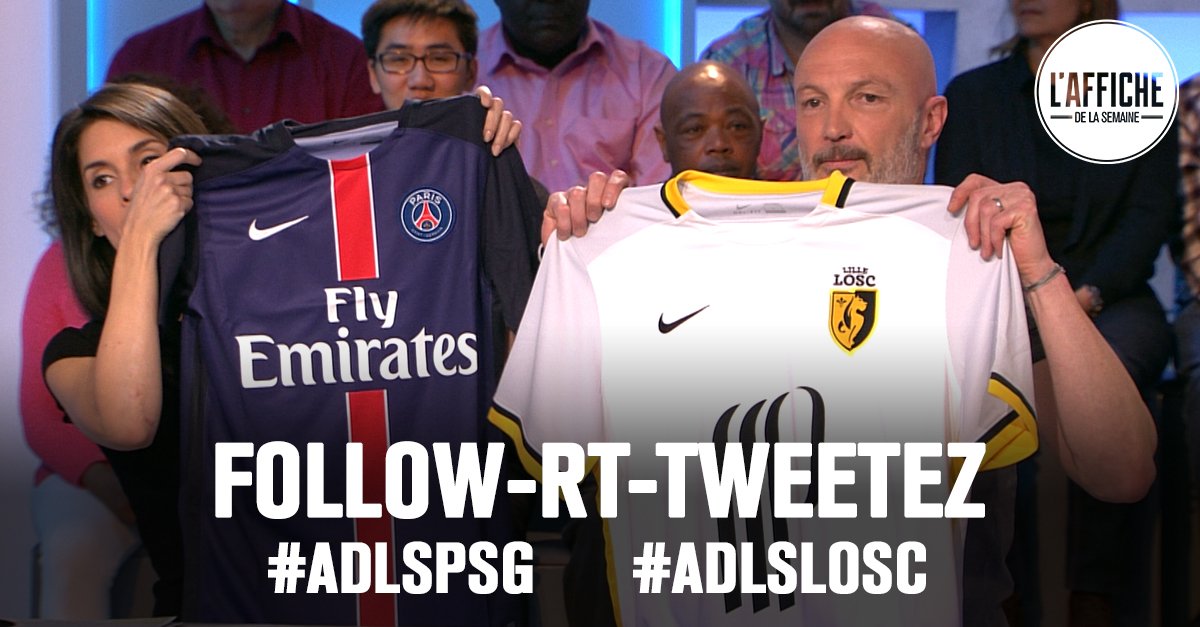 ADLS_TF1's tweet image. [Follow+RT+Tweetez] Tentez de remporter ces maillots avec les hashtags #ADLSPSG et #ADLSLOSC. Bonne chance !
