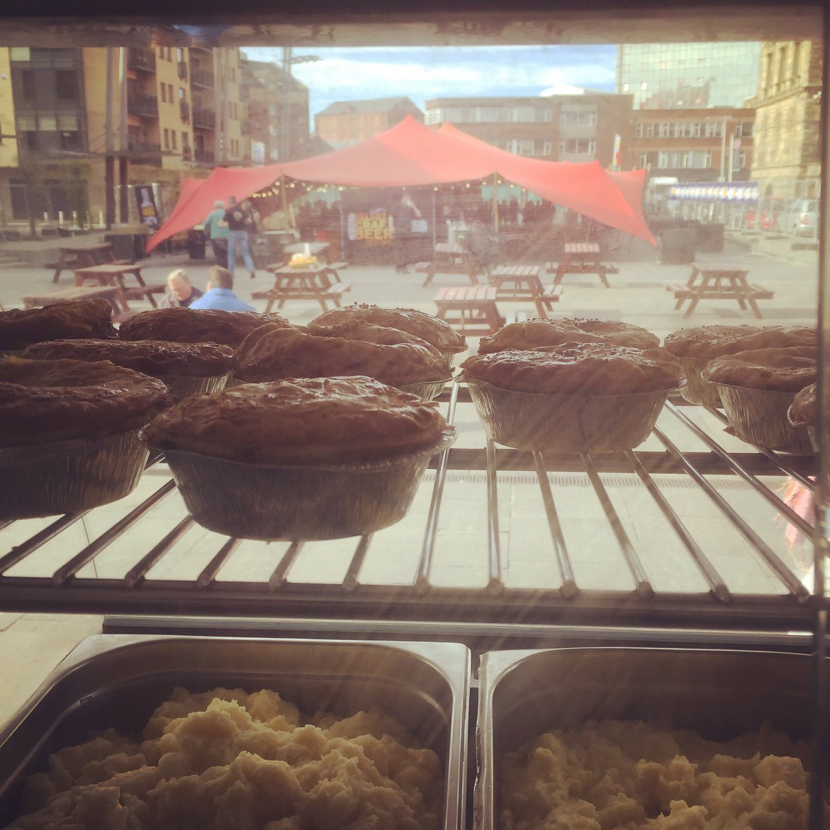 jollypieman's tweet image. #piemashandgravy at Customs House today and tomorrow