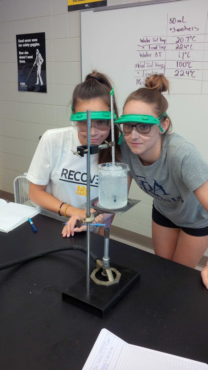 BridgetBAdkins's tweet photo. Nothing more exciting than watching ice melt and water boil. #FunLabFriday #chemchat @FRApanthers @FRAusDEAN https://t.co/8xdNGM9psG