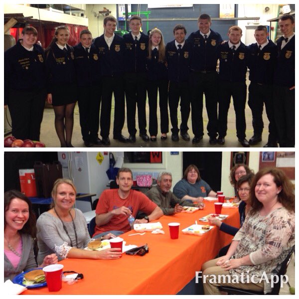 Fabulous lunch provided by FFA. #Agweek