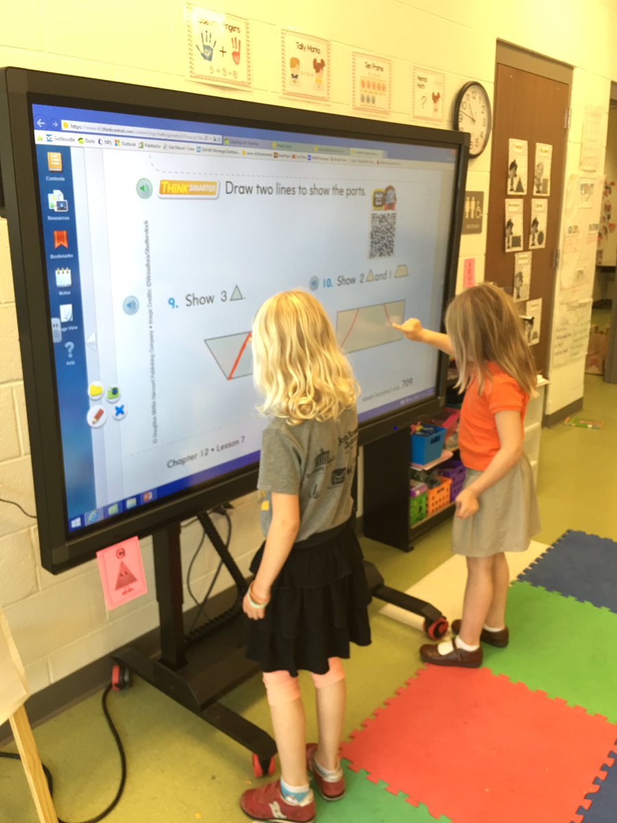 ms_barna's tweet photo. We ♥️ using our interactive #ClearTouchpanels to strengthen our understanding. @GetClearTouch @GoMathAcademy https://t.co/wldneX2ctq