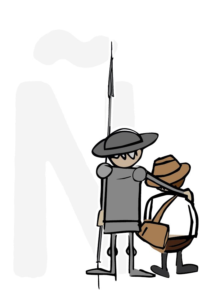 oopsplanet_com's tweet image. #Cervantes #Felicidades, @SanchoOops y un servidor @DonQuijoteOops le estamos muy agradecidos #Cervantes400