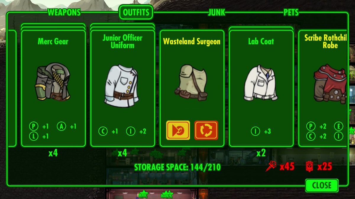 fallout shelter best armor luck outfit fallout shelter best armor luck outfit
