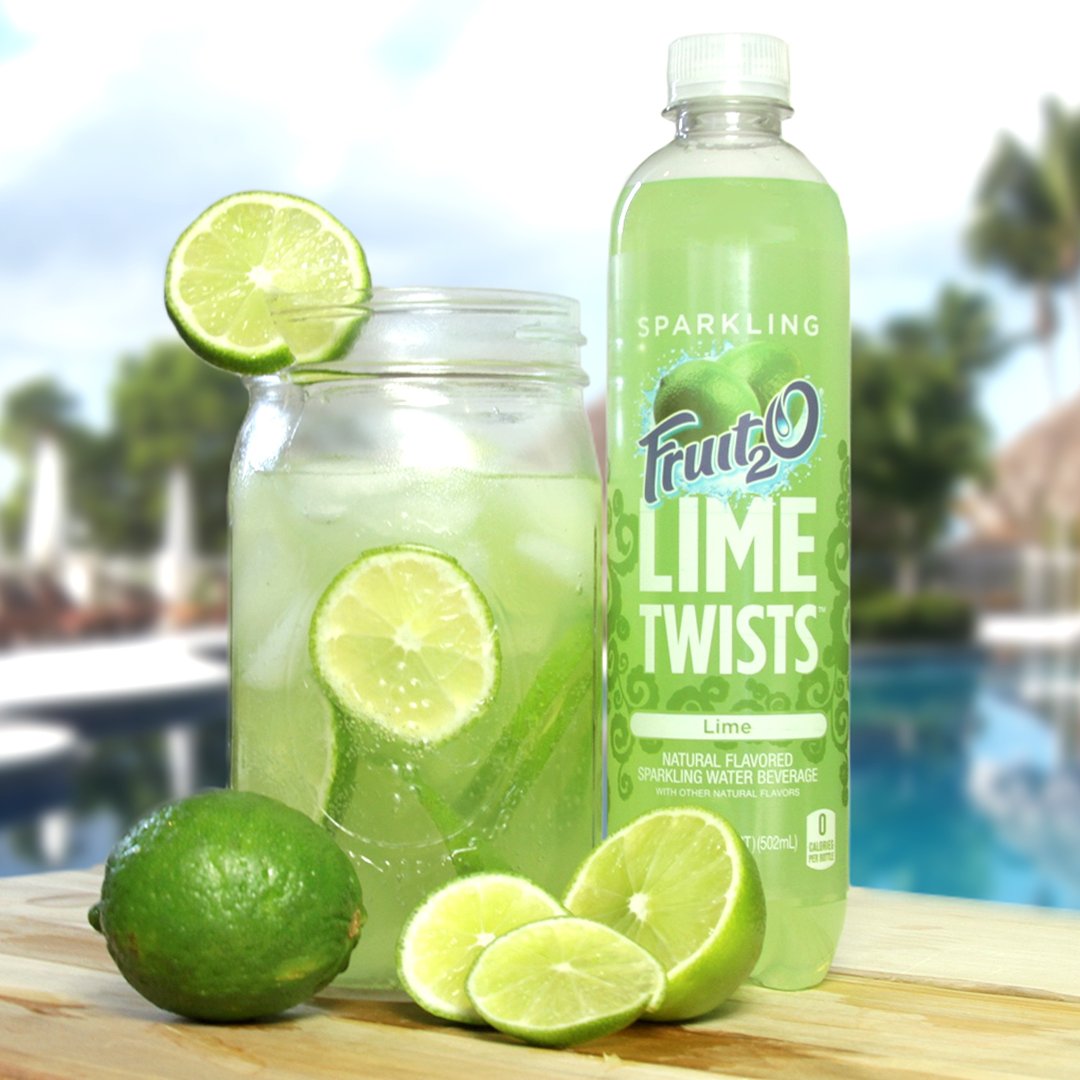 OfficialFruit2O's tweet photo. When life gives you limes, drink Sparkling Fruit2O Lime Twists. https://t.co/QPHRA5isEA