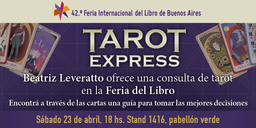 UranoArgentina's tweet image. ¿Quién viene hoy a la Feria? Se lo preguntamos a @bealeveratto que estará mañana con consultas gratuitas de Tarot